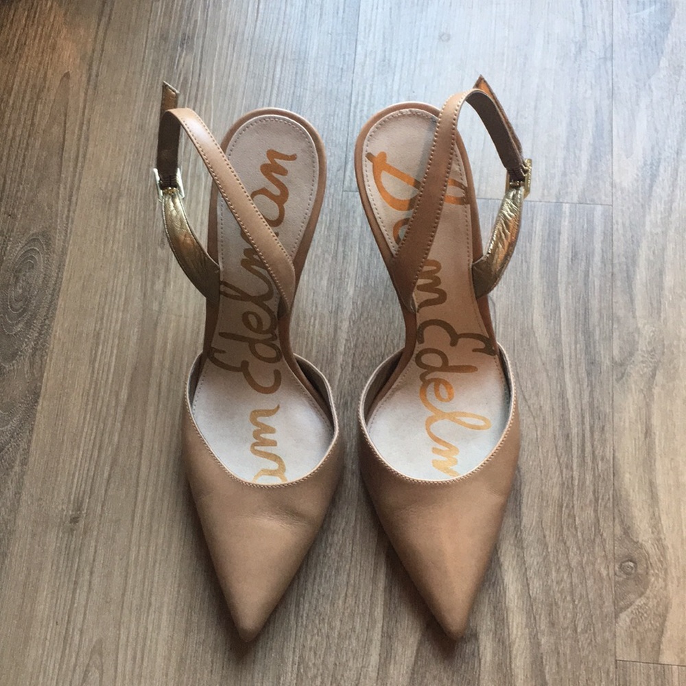 Sam Edelman pointed toe sling backs. SZ 7.5